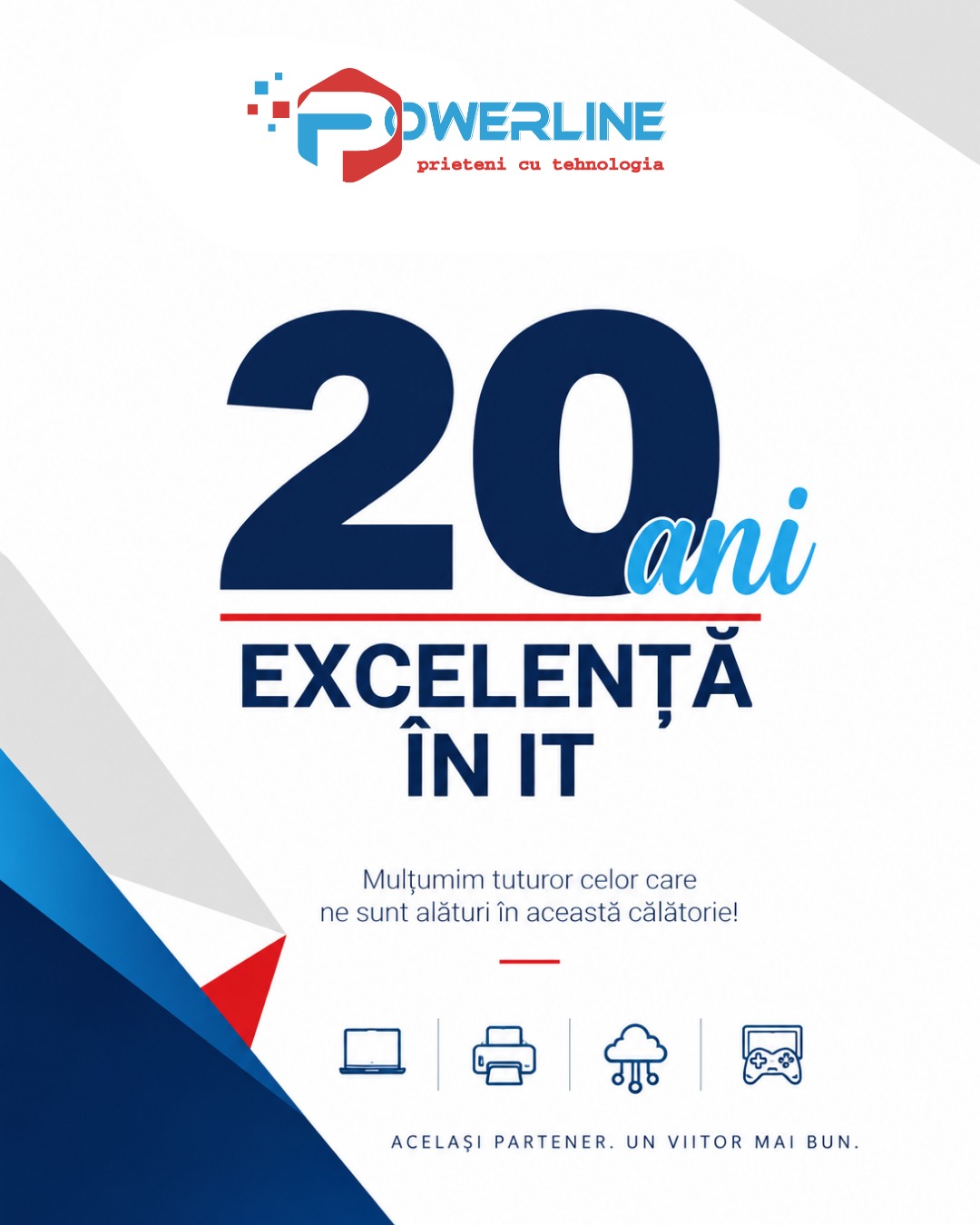 20 de ani de Powerline: 10% reducere pentru unitățile de învățământ